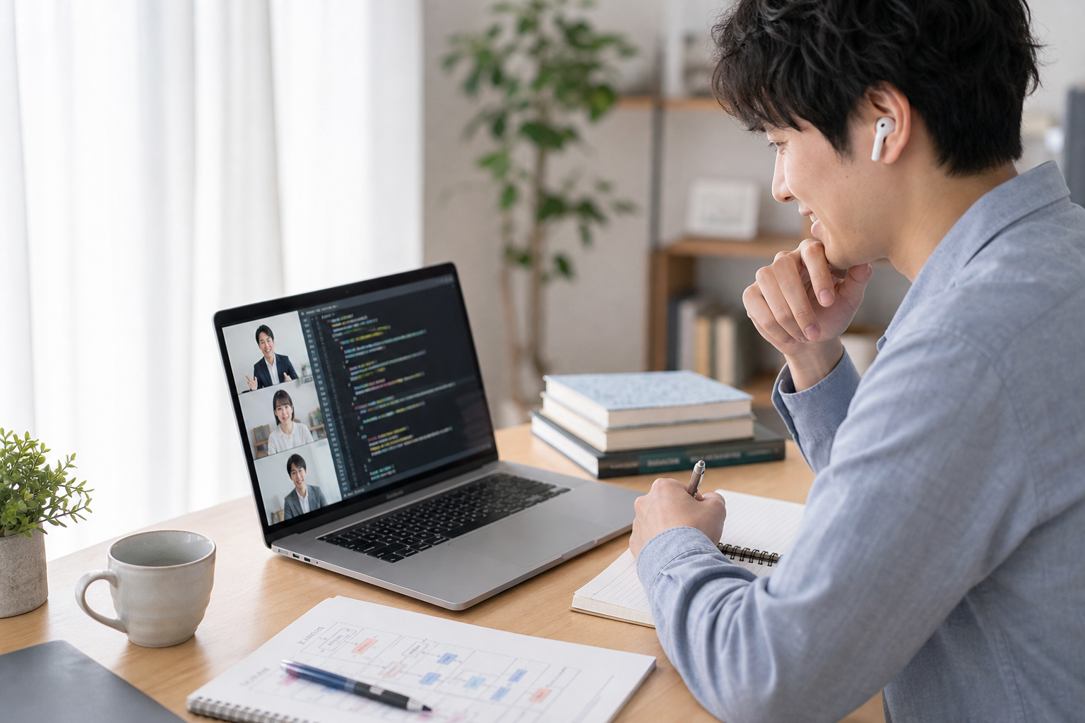 AI coding教室のオンライン講座イメージ