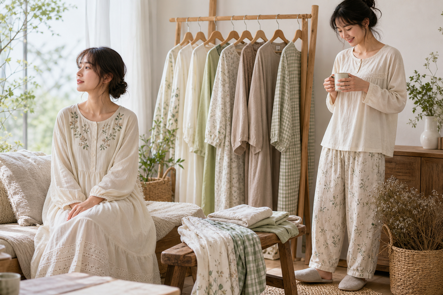 自然を感じる森系ファッションのイメージ